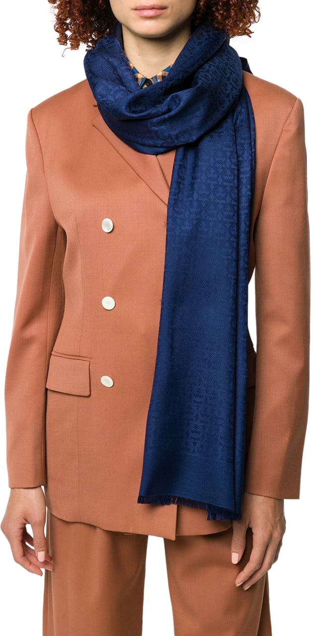 Ferragamo Scarfs Blue Blauw