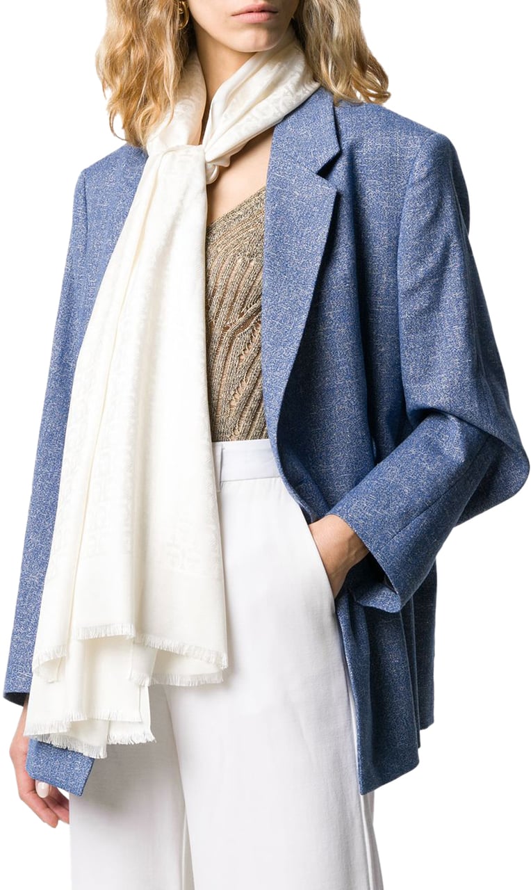 Ferragamo Scarfs Ivory Wit