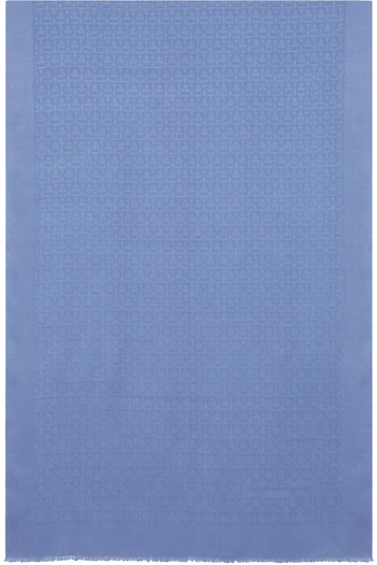 Ferragamo Scarfs Clear Blue Blauw