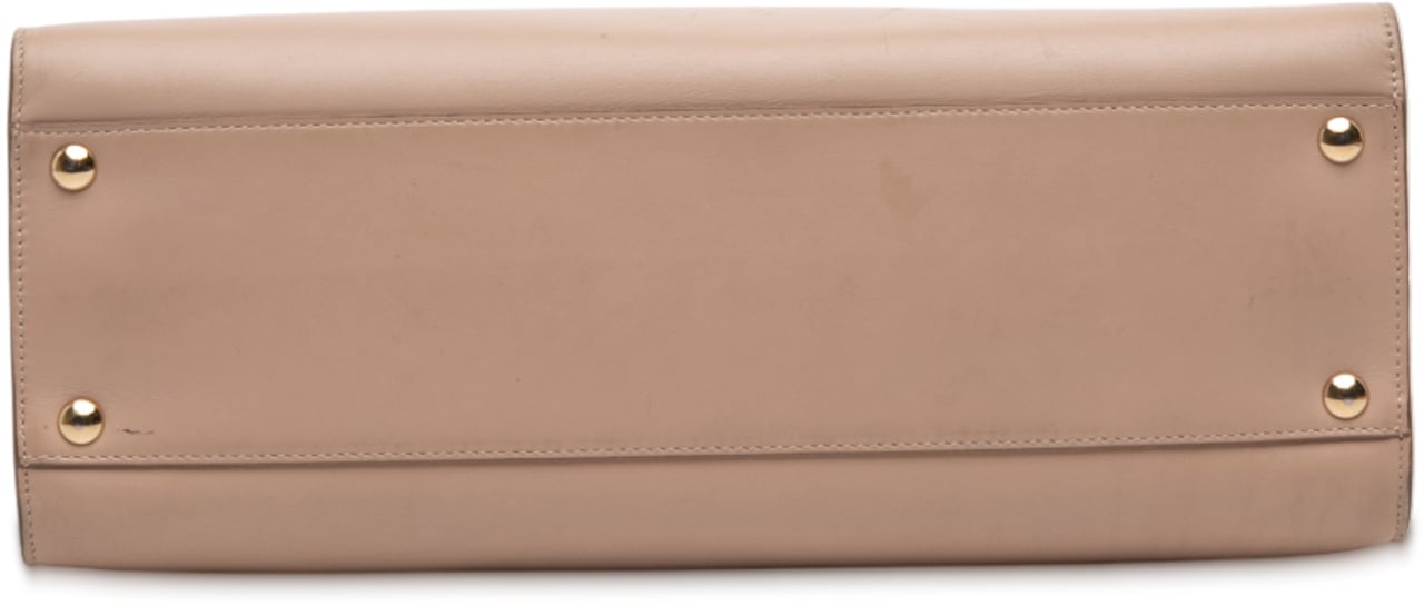 Ferragamo Leather Gancini Marlene Tote Bruin