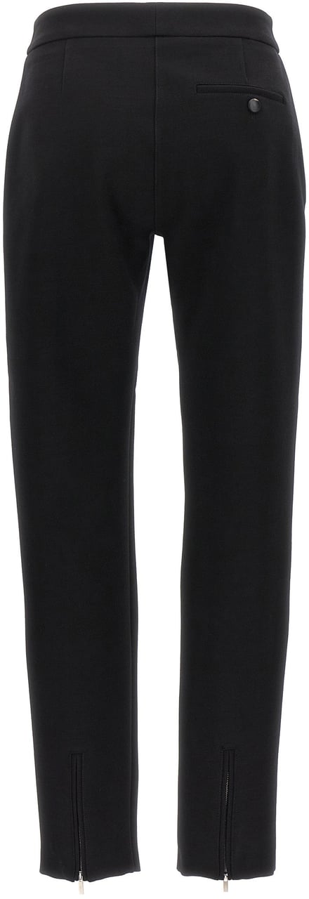 Ferragamo Black Elastane Skinny Pants Zwart
