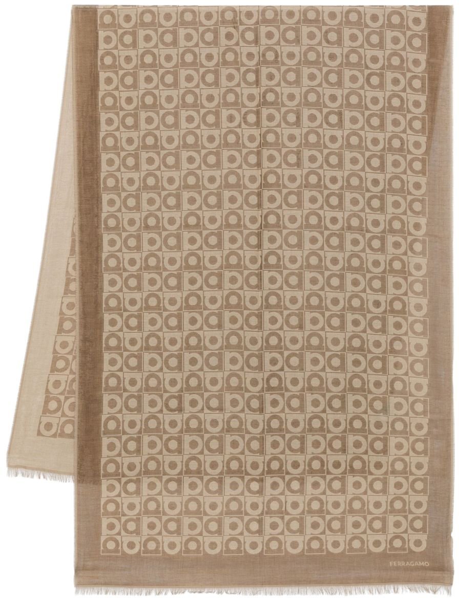 Ferragamo Scarfs Brown Bruin
