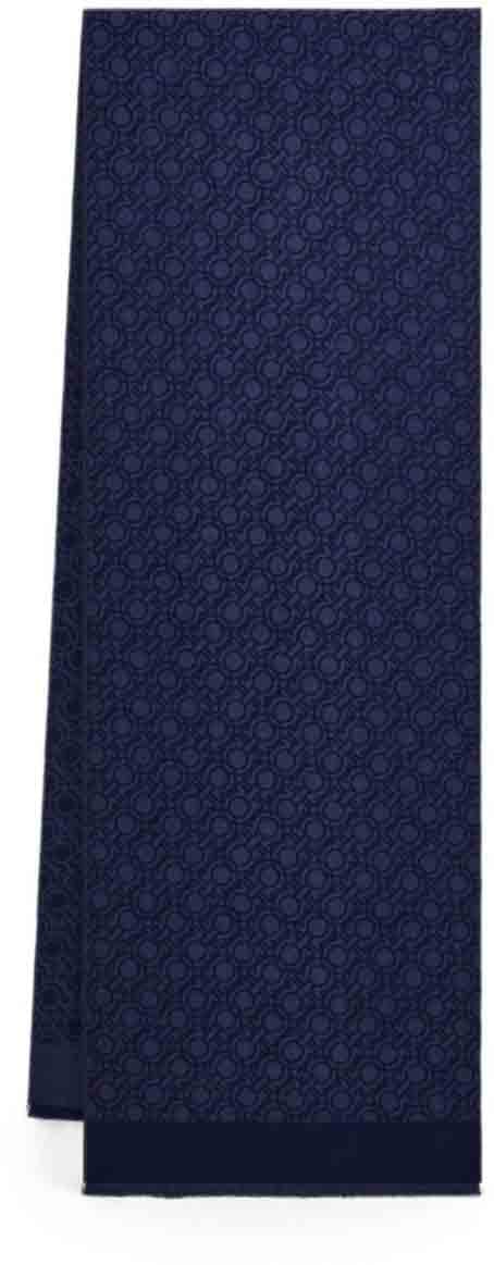 Ferragamo Scarfs Navy Navy