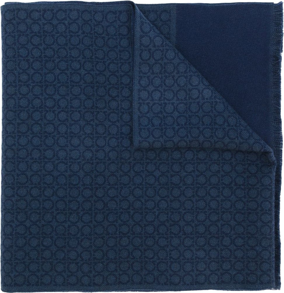 Ferragamo Scarfs Navy Navy