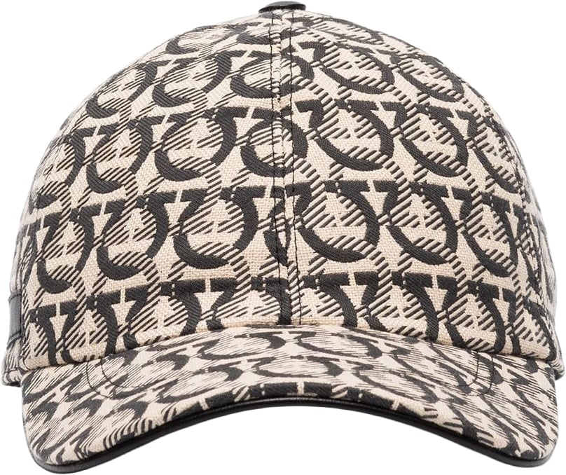 Ferragamo Hats Black Beige
