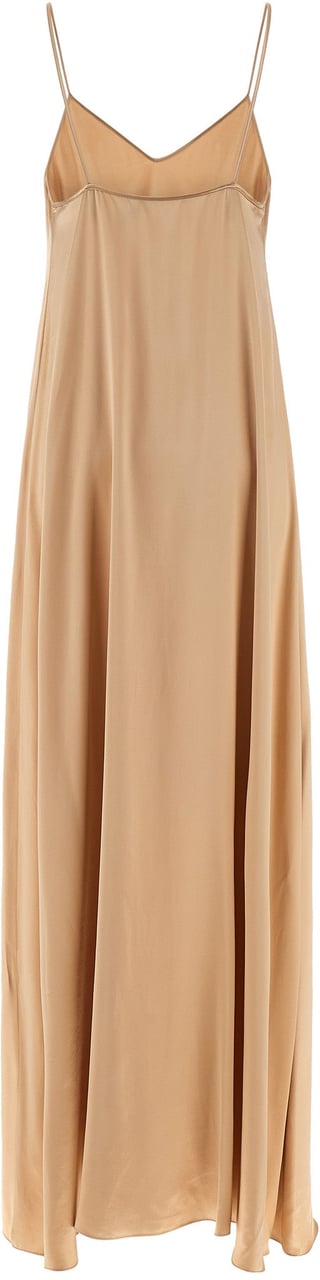 Ferragamo Beige Viscose Long Dress Beige