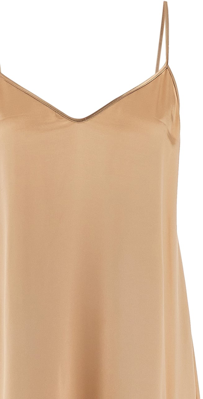 Ferragamo Beige Viscose Long Dress Beige
