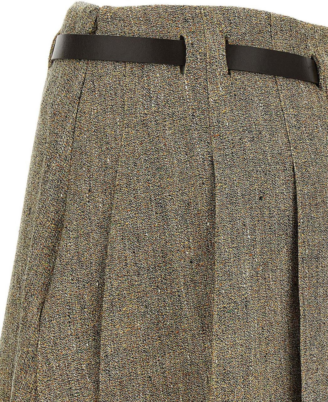 Ferragamo Multicolor Linen Long Skirt Divers