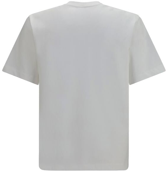 Ferragamo White Cotton T-Shirt Beige