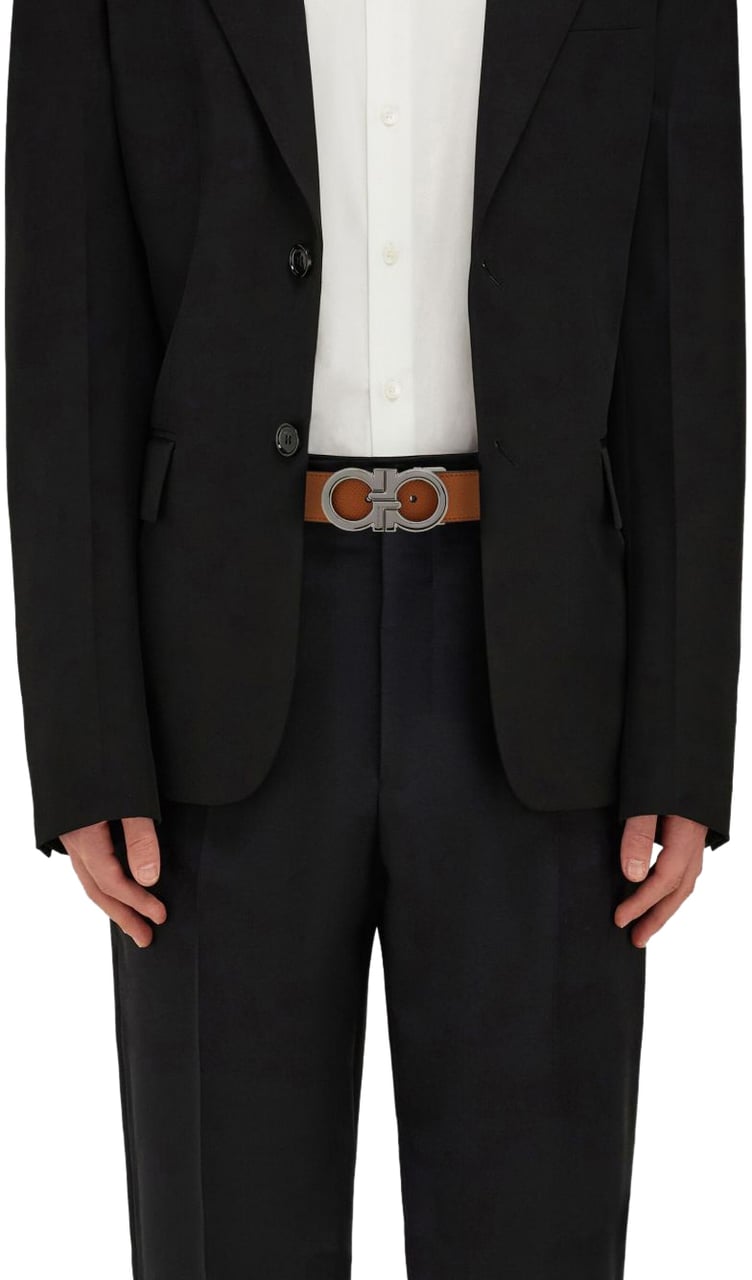 Ferragamo Belts Leather Brown Bruin