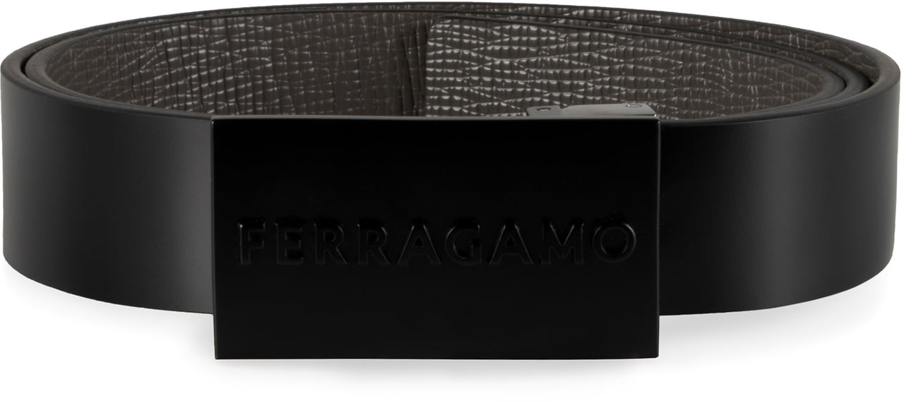 Ferragamo Reversible leather belt Zwart