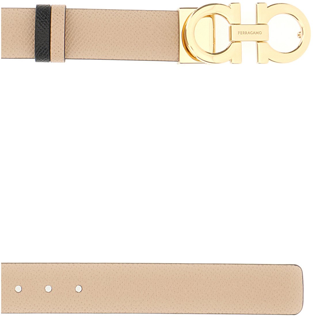 Ferragamo Ferragamo Cappuccino leather belt Bruin