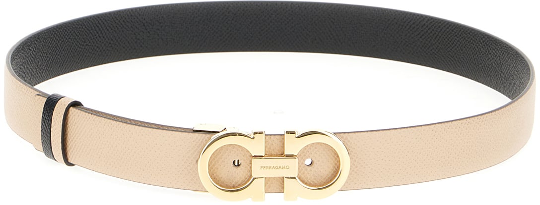 Ferragamo Ferragamo Cappuccino leather belt Bruin