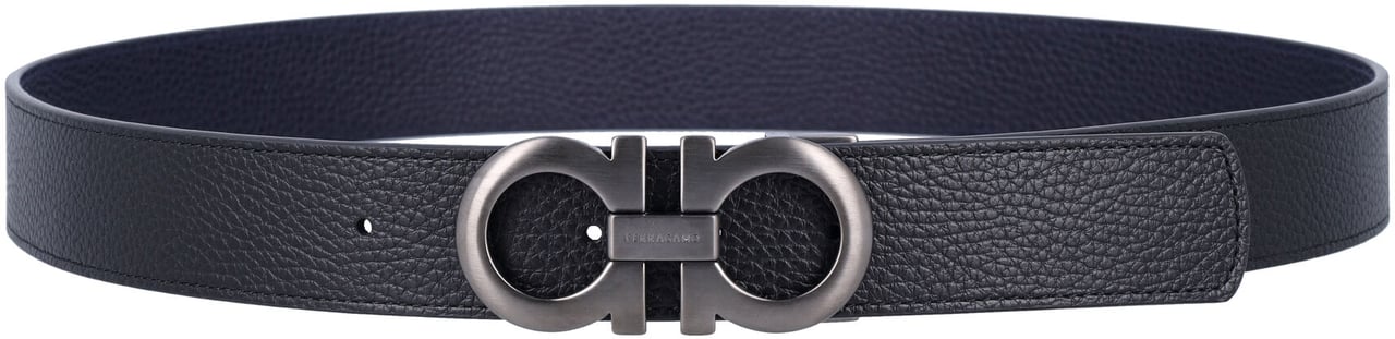 Ferragamo Double Adjus Black Midnight Zwart