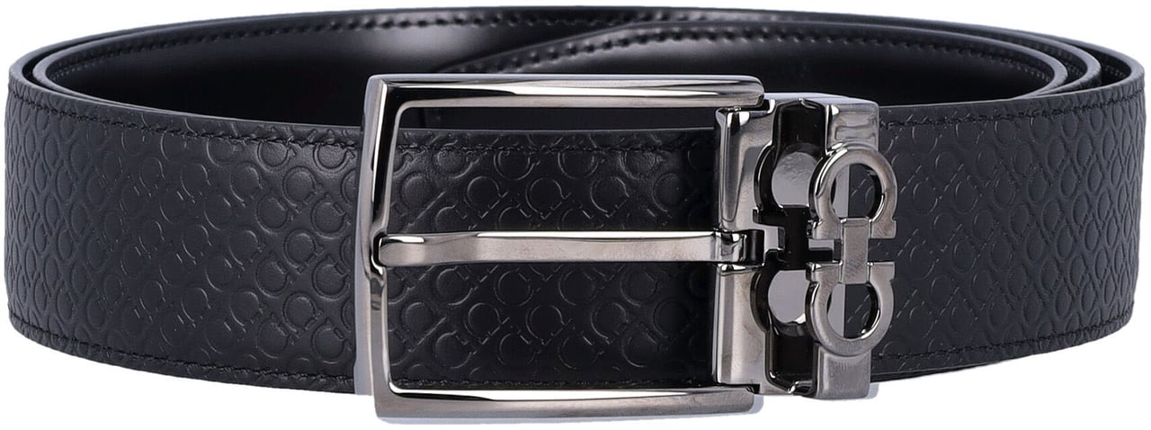 Ferragamo Double Adjus Nero Zwart