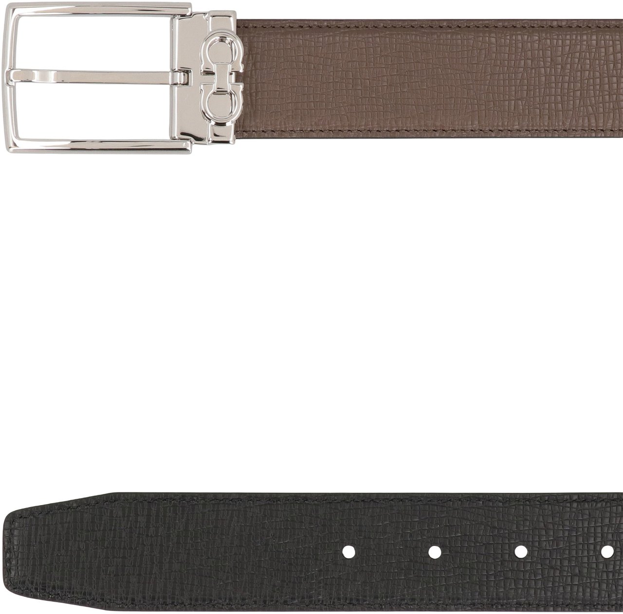 Ferragamo Reversible leather belt Bruin