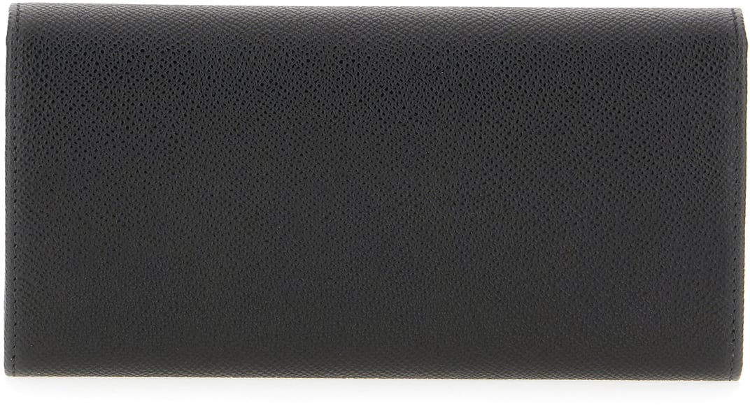 Ferragamo Ferragamo Black leather wallet Zwart