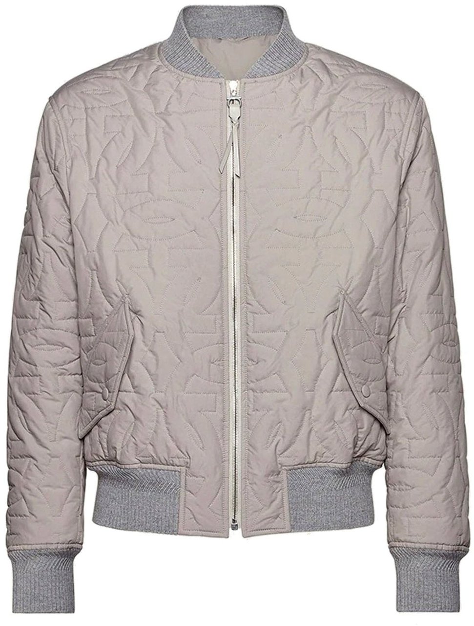 Ferragamo Salvatore Ferragamo Quilted Bomber Jacket Grijs