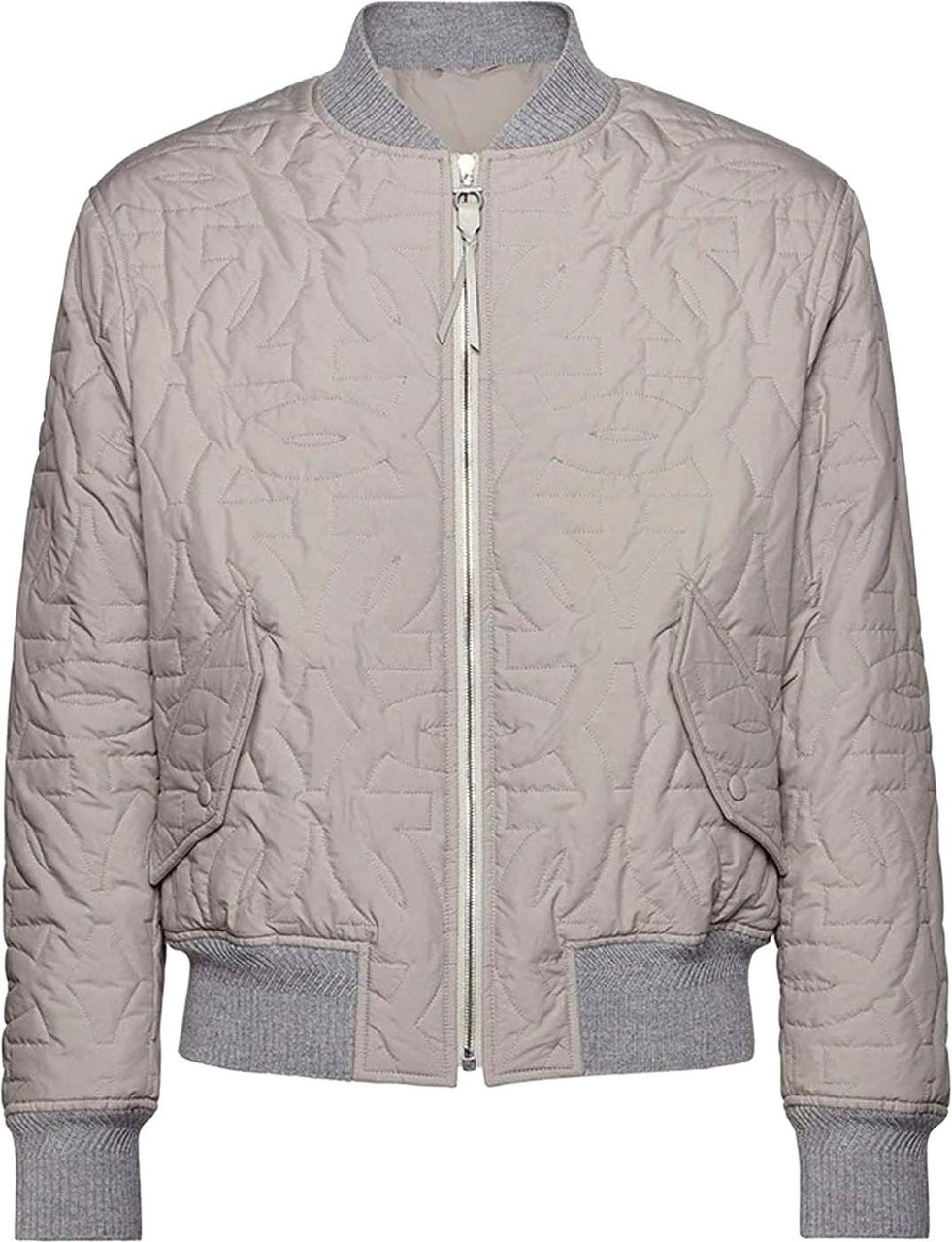 Ferragamo Salvatore Ferragamo Quilted Bomber Jacket Grijs