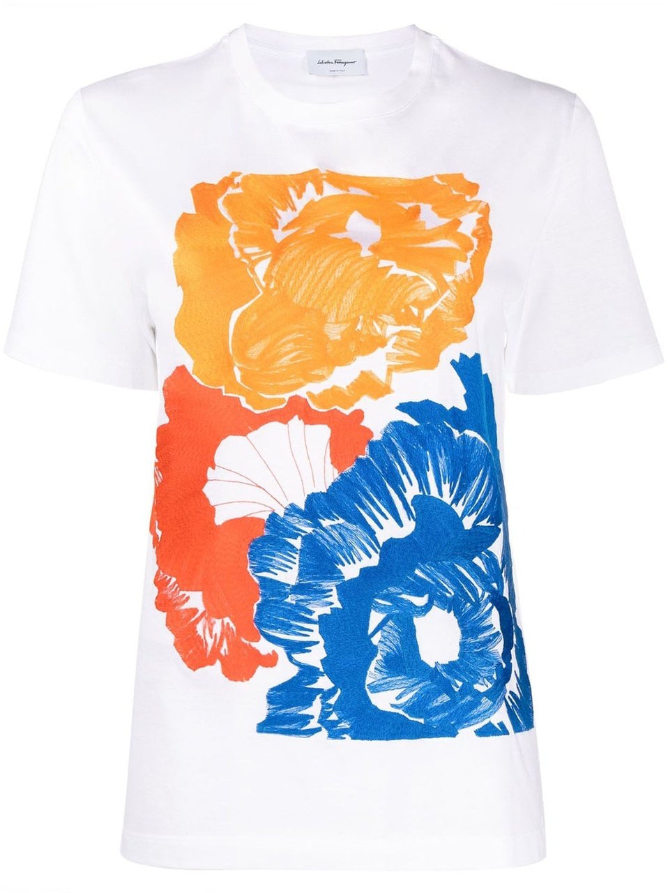 Ferragamo Salvatore Ferragamo Cotton T-Shirt Wit