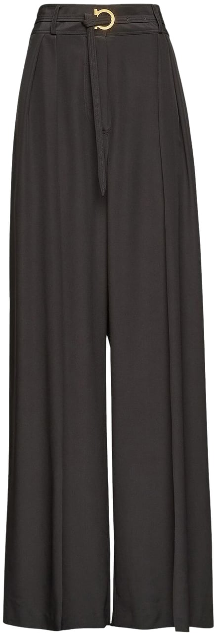 Ferragamo Trousers Black Zwart