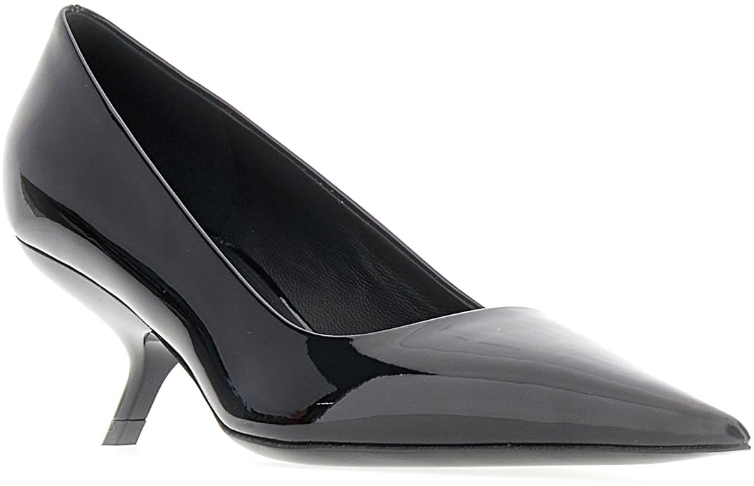 Ferragamo Ferragamo Black leather Eva pumps Zwart