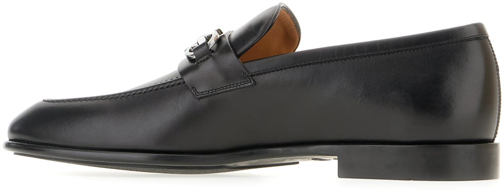 Ferragamo Ferragamo Black leather Foster loafers Zwart