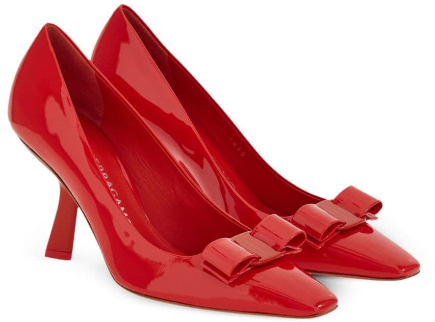 Ferragamo With Heel Flame Red Rood