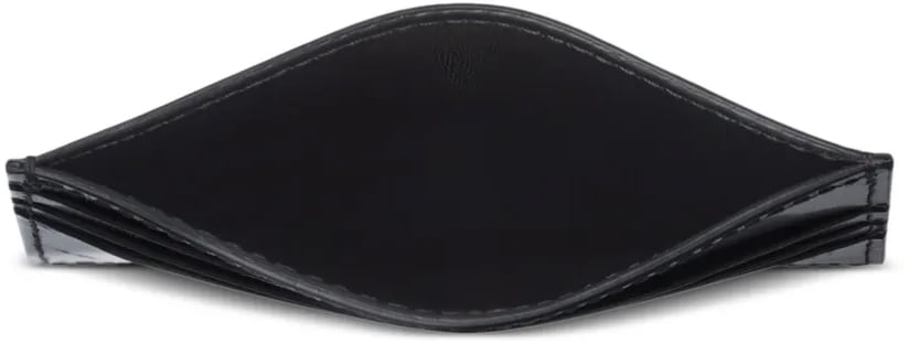 Ferragamo Diagonal Logo Credit Card Case Zwart