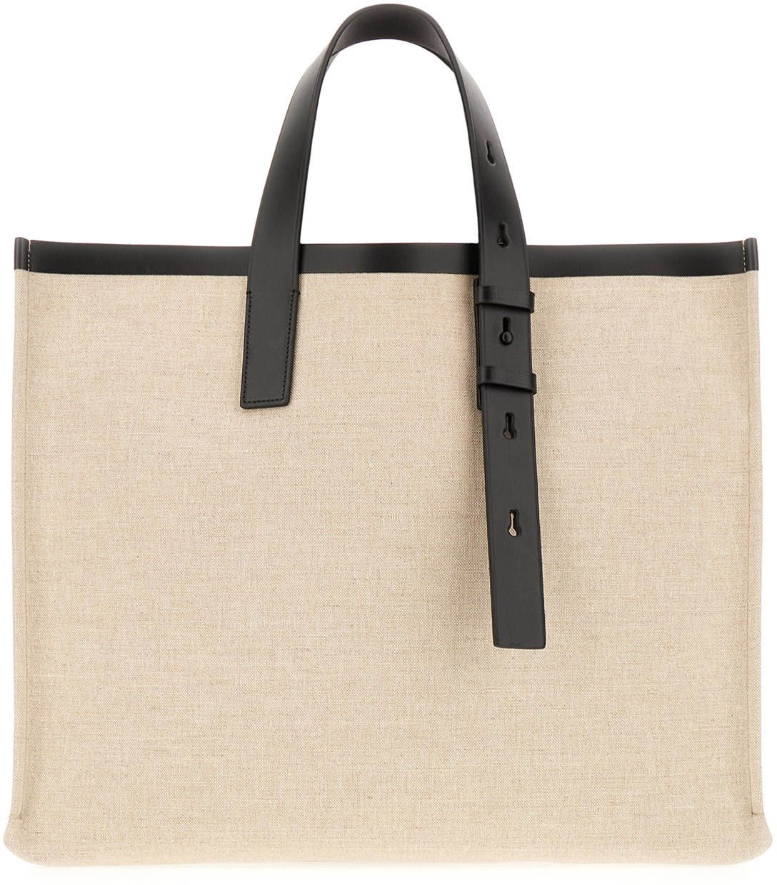 Ferragamo Ferragamo Sand canvas shopping bag Neutraal