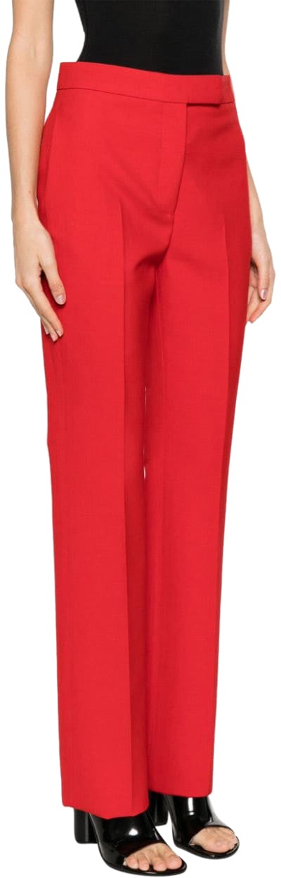 Ferragamo Trousers Red Rood
