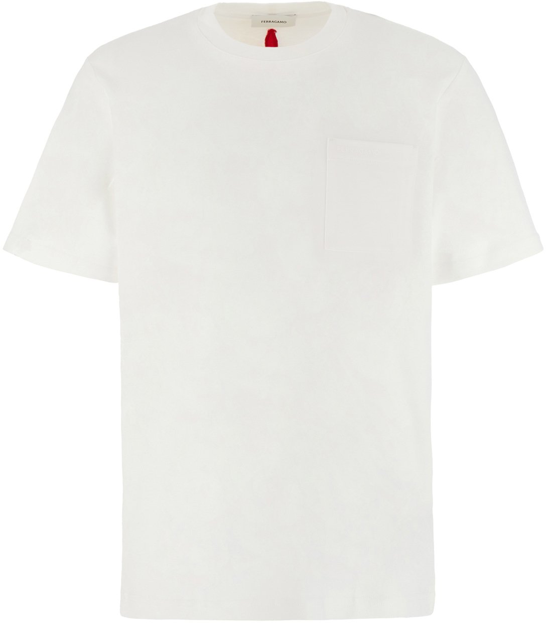 Ferragamo Ferragamo White cotton t-shirt Wit