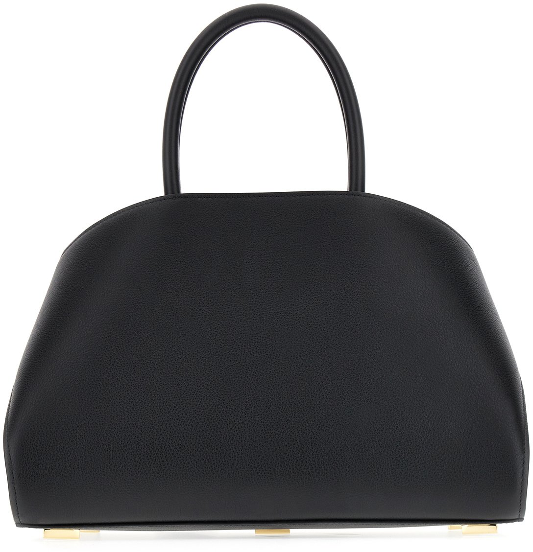 Ferragamo Ferragamo Black leather small Hug handbag Zwart