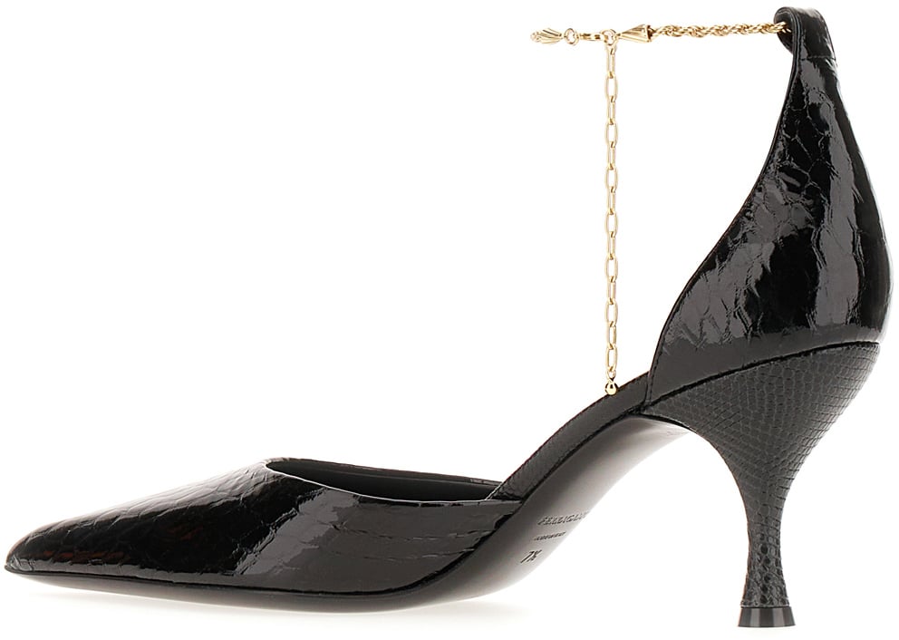 Ferragamo Ferragamo Black leather Dana pumps Zwart