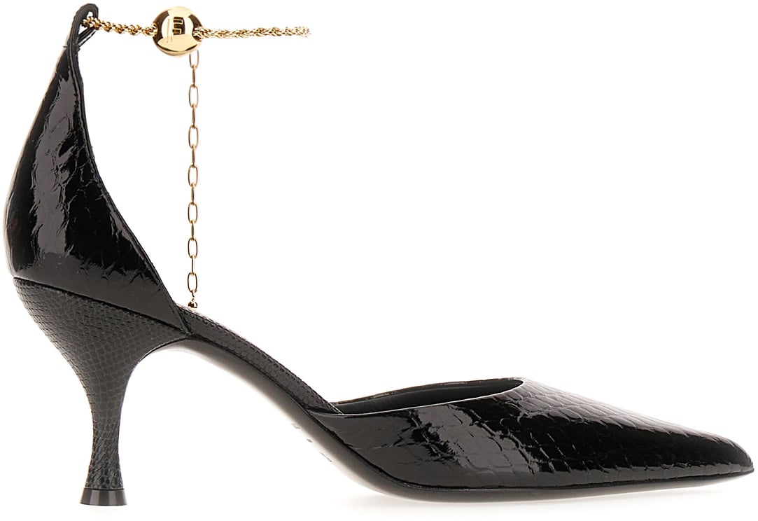 Ferragamo Ferragamo Black leather Dana pumps Zwart