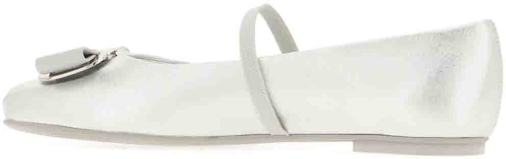 Ferragamo Ferragamo Silver nappa leather Zina ballerinas Zilver