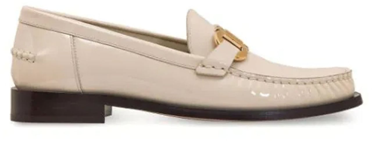 Ferragamo Salvatore Ferragamo Maryan Leather Loafers Wit