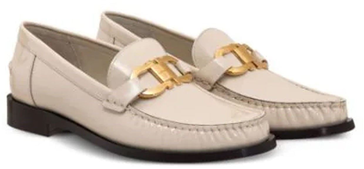 Ferragamo Salvatore Ferragamo Maryan Leather Loafers Wit