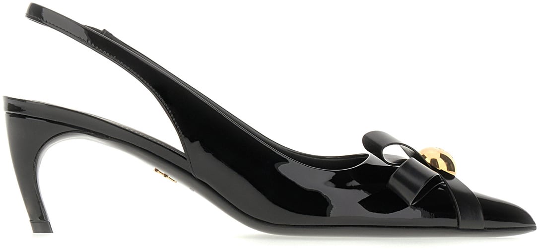 Ferragamo Ferragamo Black leather pumps Zwart