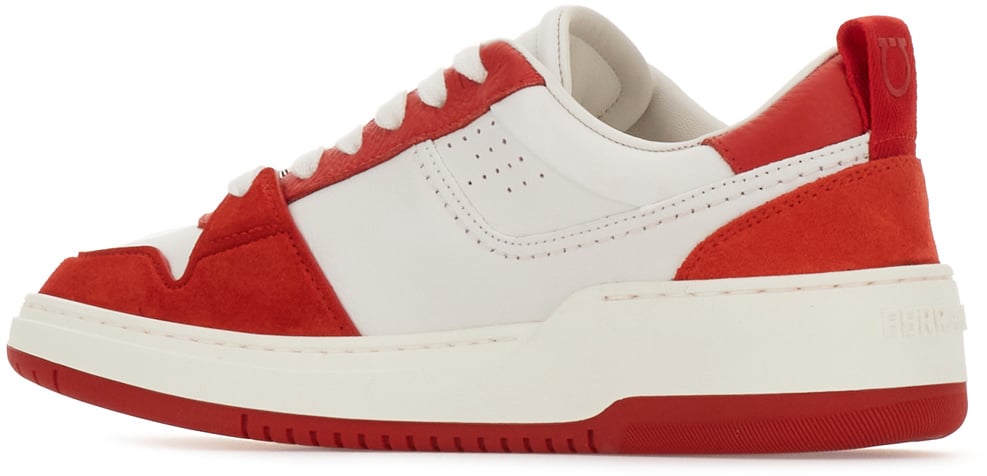 Ferragamo Ferragamo Two-tone leather and suede sneakers Divers