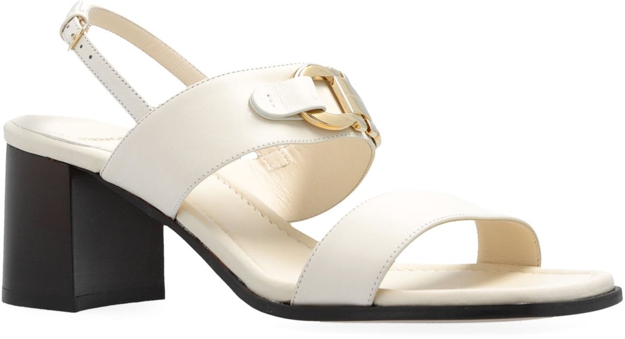 Ferragamo Salvatore Ferragamo Lou Leather Sandals Wit