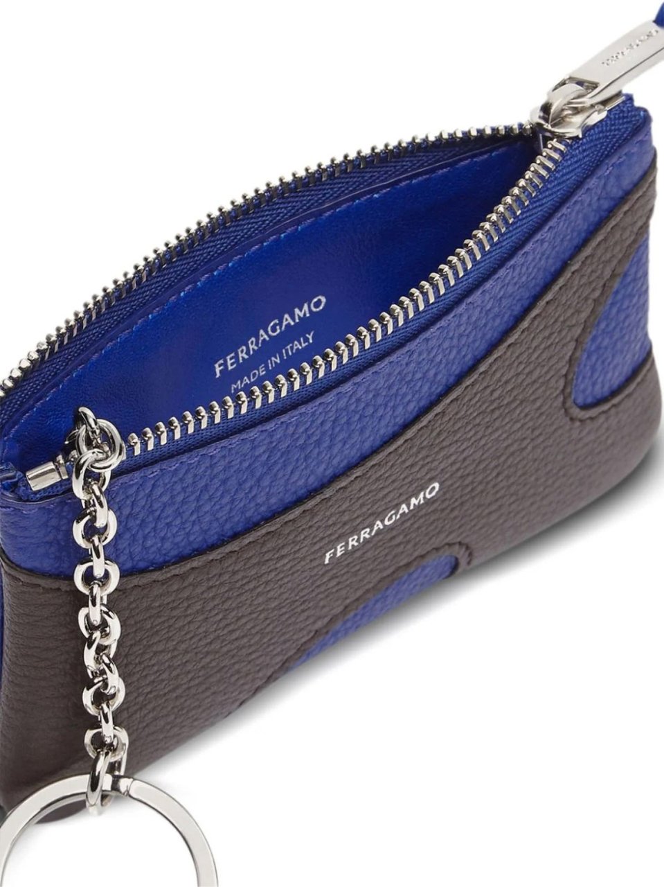 Ferragamo Cut Out Credit Card Holder Divers