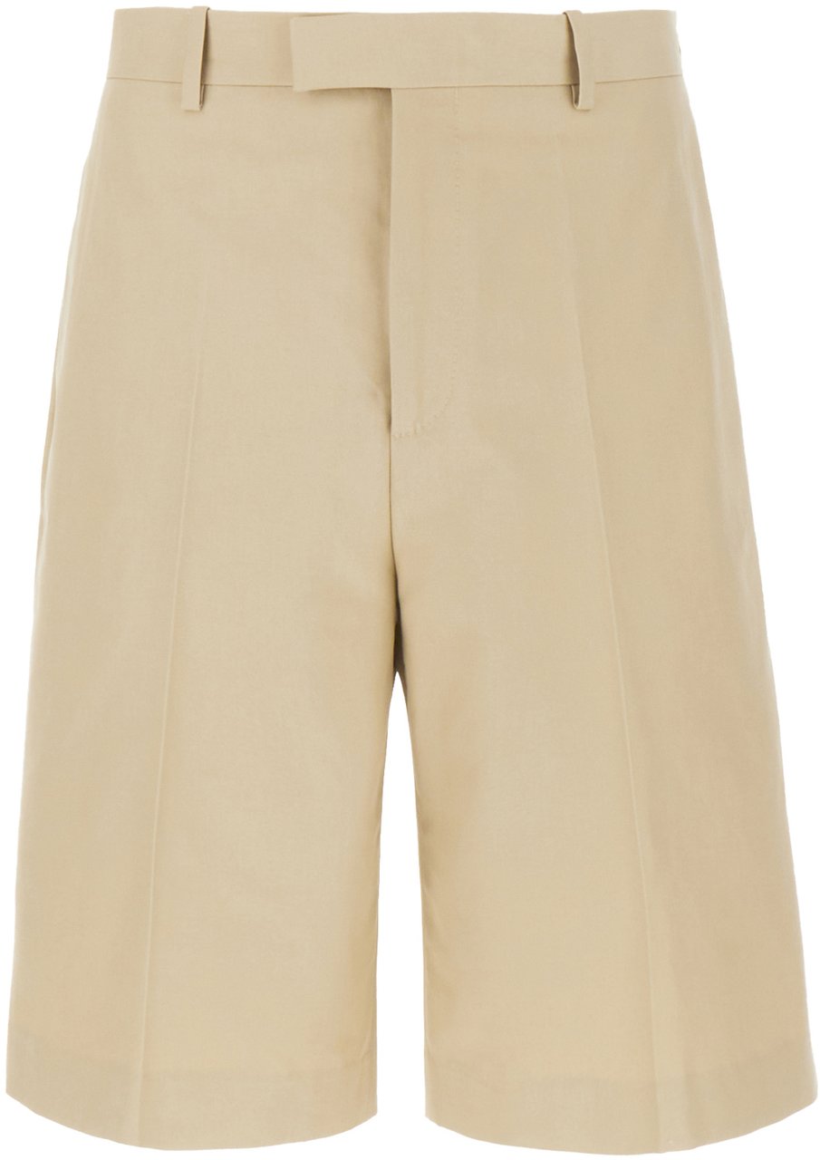 Ferragamo Ferragamo Cappuccino cotton bermuda shorts Beige