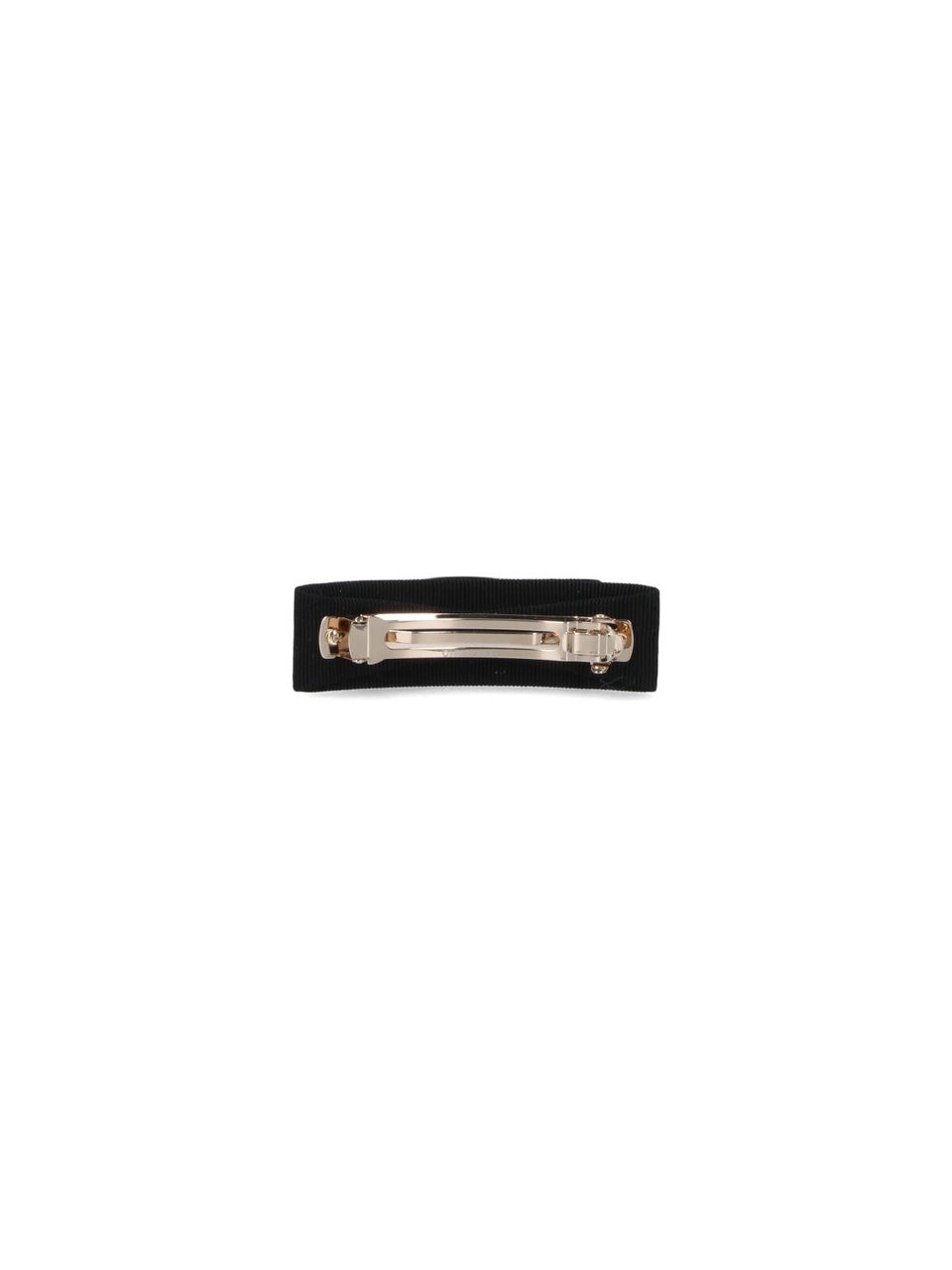 Ferragamo Black Vara Viscose Blend Hair Clip Zwart