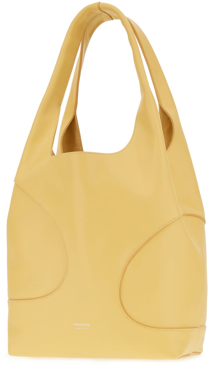 Ferragamo Ferragamo Yellow leather shoulder bag Geel