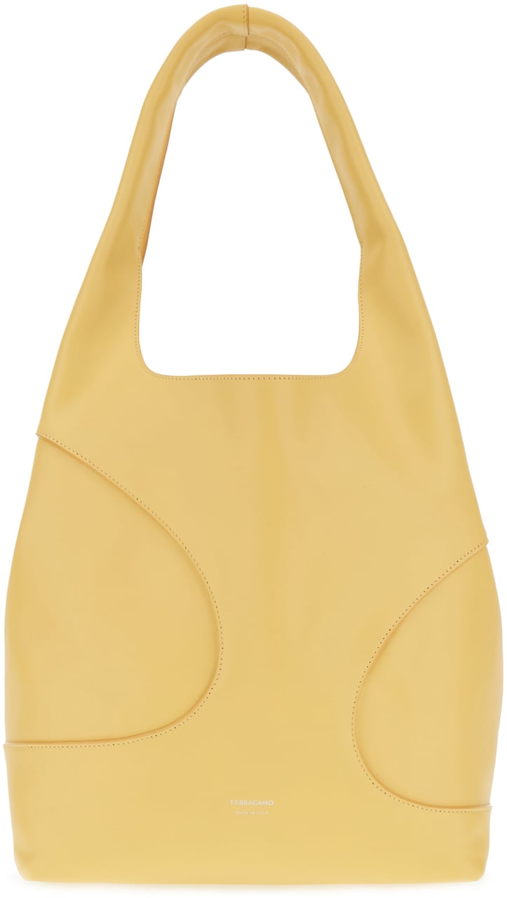 Ferragamo Ferragamo Yellow leather shoulder bag Geel