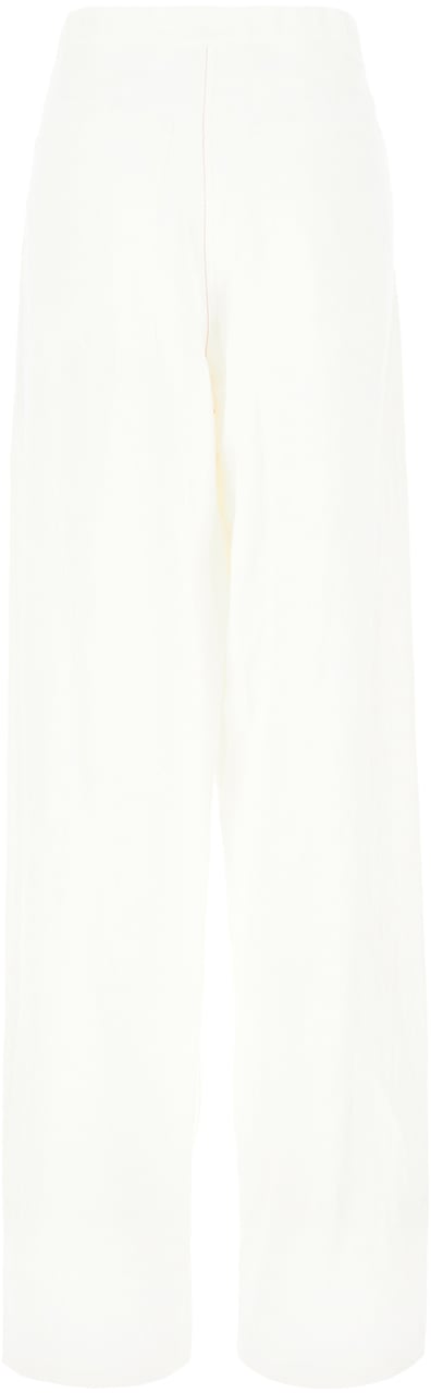 Ferragamo Ferragamo White viscose blend pants Wit