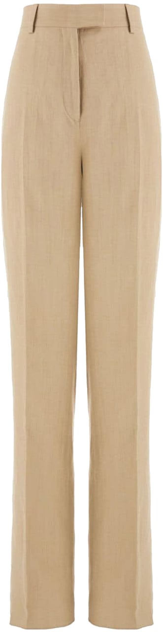 Ferragamo Trousers Stone Grijs