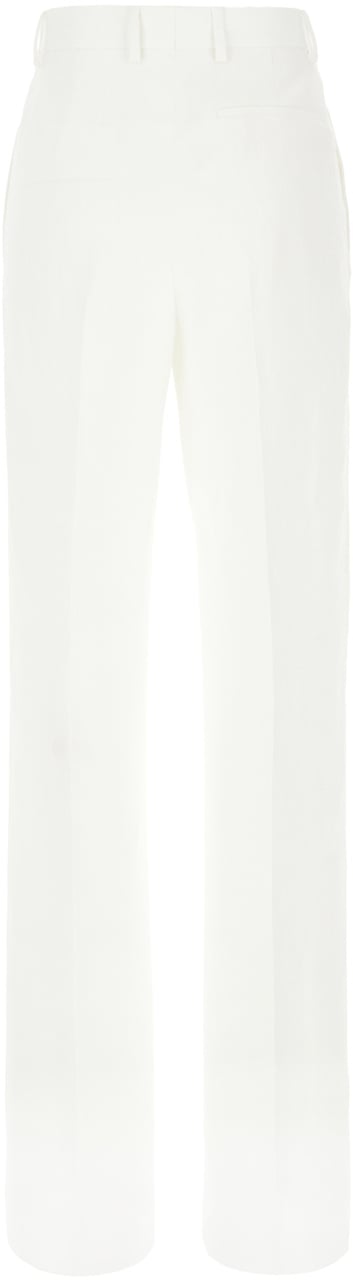 Ferragamo Ferragamo Ivory viscose blend pants Neutraal