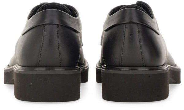 Ferragamo Derby Shoes With Ornamental Detailing Zwart